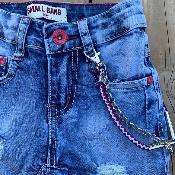 NWOT Small Gang Jean Shorts - Picture 2 of 9